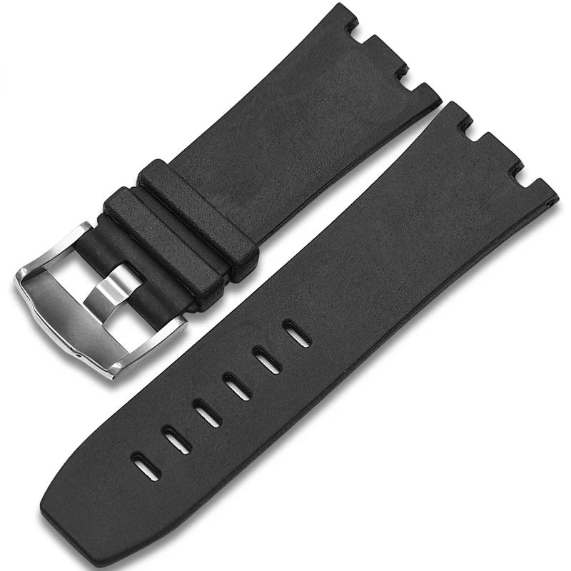 Watch Band Silicone Men's 28mm for AP Audemars and Piguet Royal Oak Offshore 15400 15703 26471 26474 15703 15706 Watch Strap