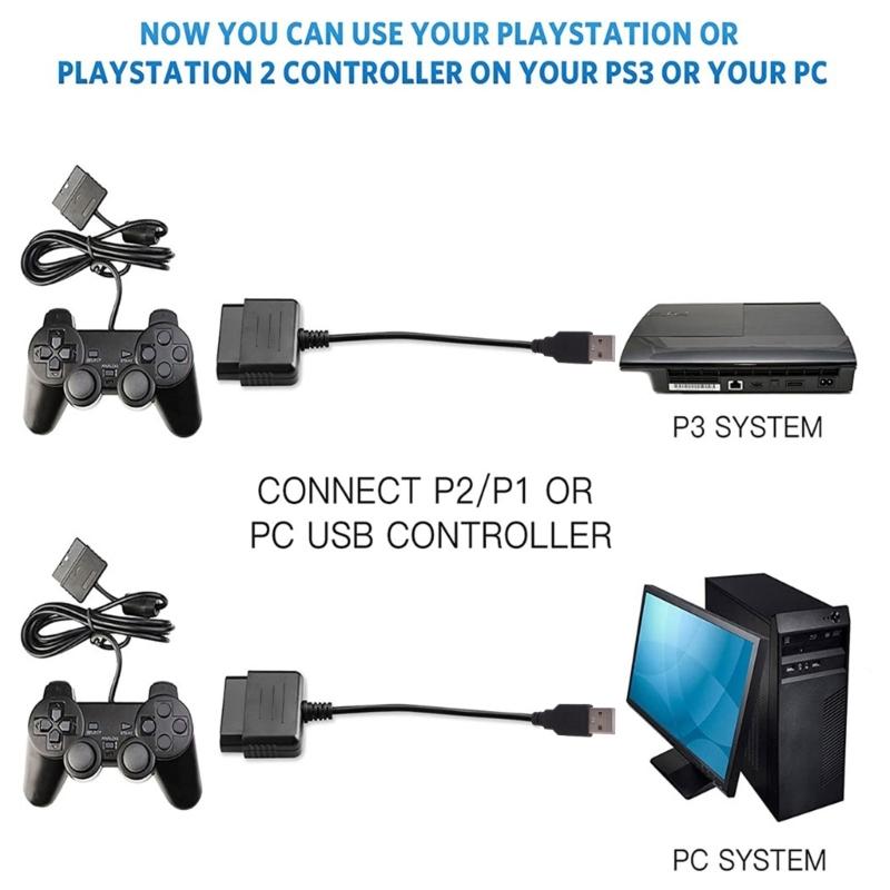 For   Joypad GamePad To  PC USB Games Controller Adapter Converter Cable Without Driver ABS-material
