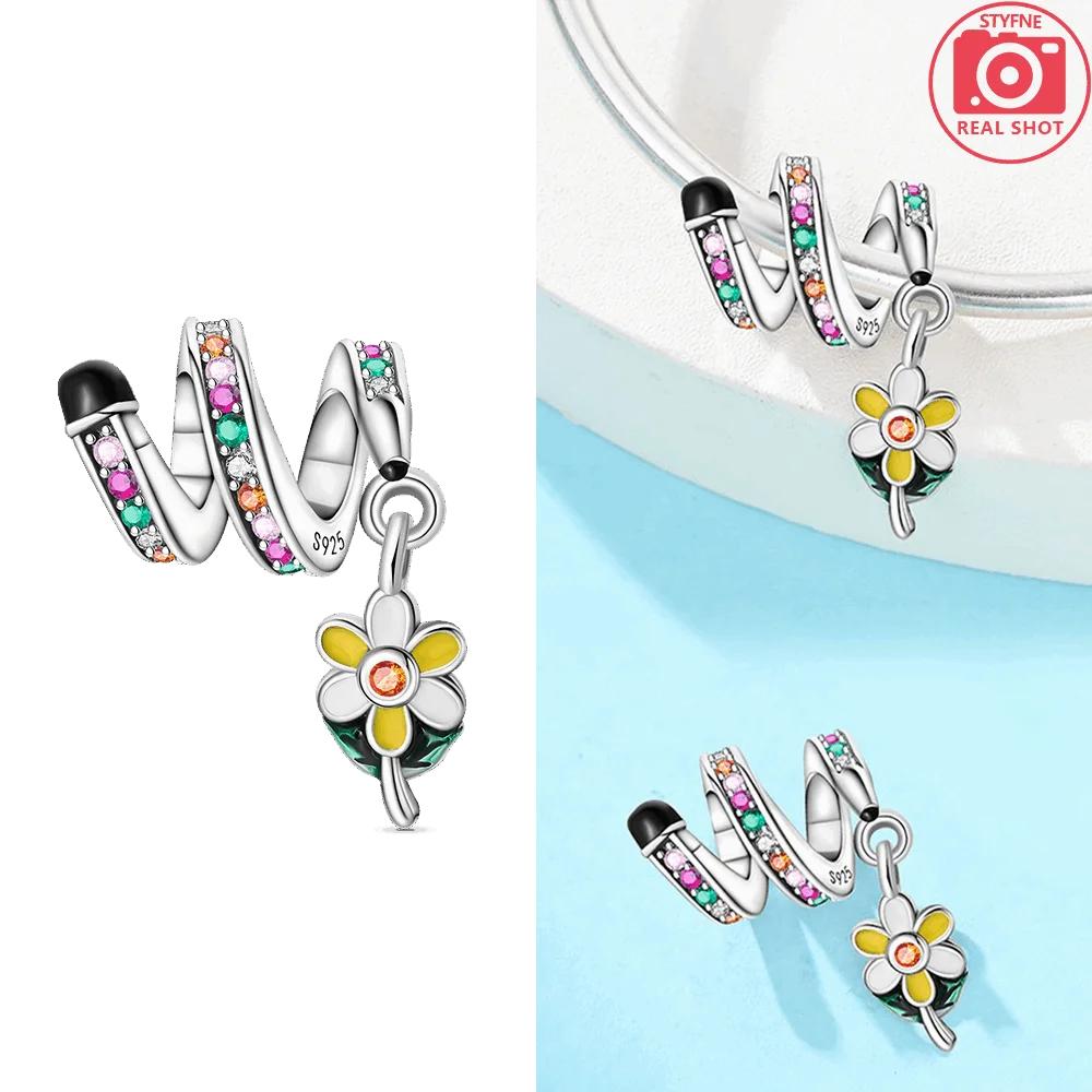 Original Pink Butterfly Pendant Baby Panda Owl Graduation Heart Symbol Charmcopper Bead Fit Bracelet Women Jewelry Diy Gift