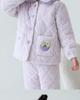 Lulu Cow Girls' Winter Flanell Gesteppter Pyjama - Warme Dreilagige Nachtwäsche für Mittlere und Große Mädchen
