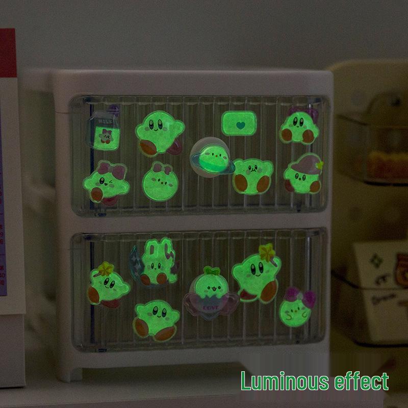 3D Luminous Gem Stickers - Cute DIY Waterproof Embossed Design for Kids' Phones