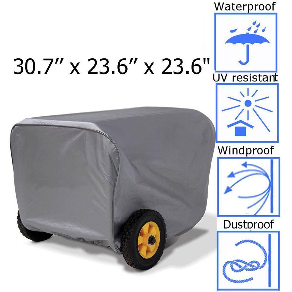 Anti-UV Dustproof Mobile Small Generator Protective Cover 210D Oxford Cloth Generator Cover Outdoor