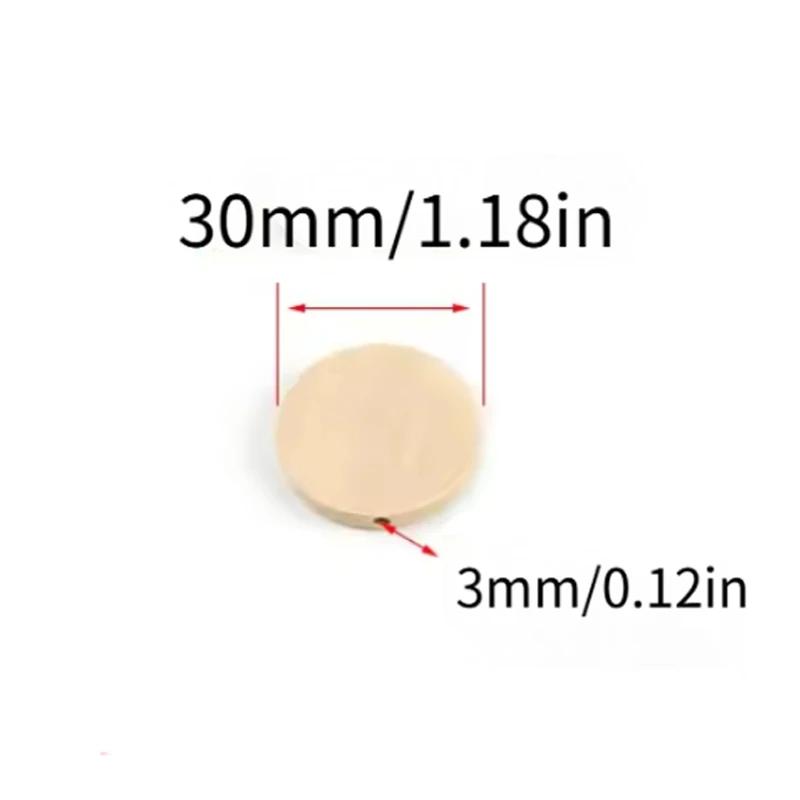10-100 Stück 15-40mm Flache Runde Naturholzperlen Lose Abstandshalter Holzperlen Für Schmuckherstellung DIY Armband Halskette Zubehör