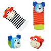 Baby Infant Developmental Wrist Strap Foot Socks Rattle Bug Finders Toy