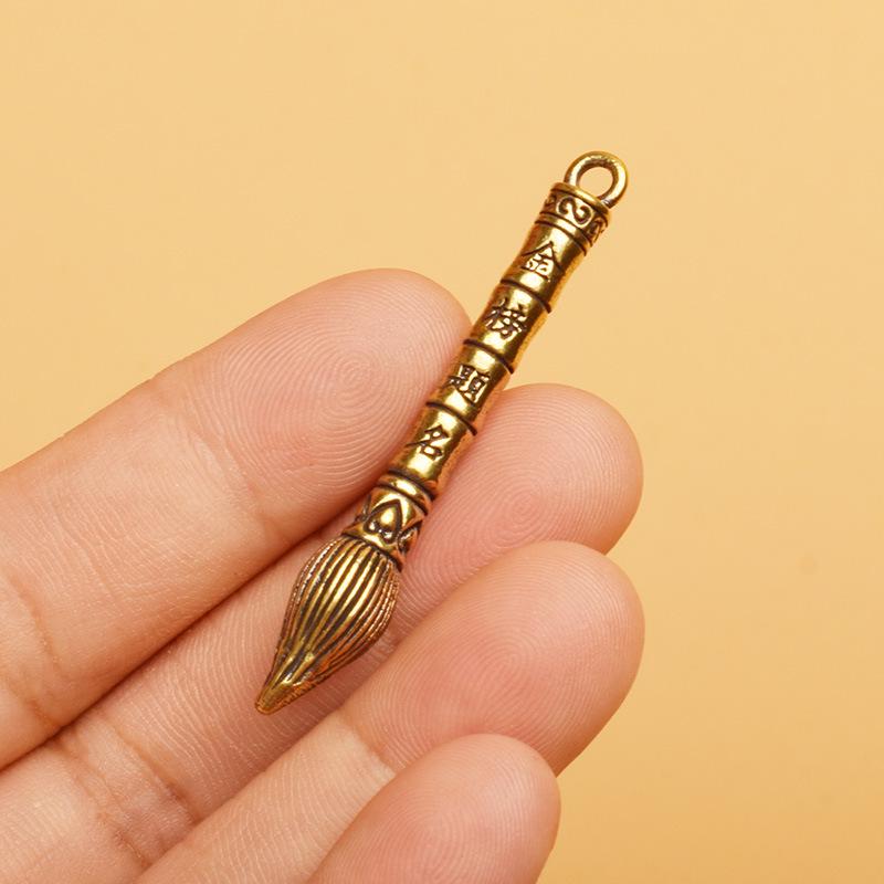 

Пагода Вэньчан Брелок-подвеска из латуни в виде рыбы-дракона - Шарм цикады Праздничное украшение в подарок.