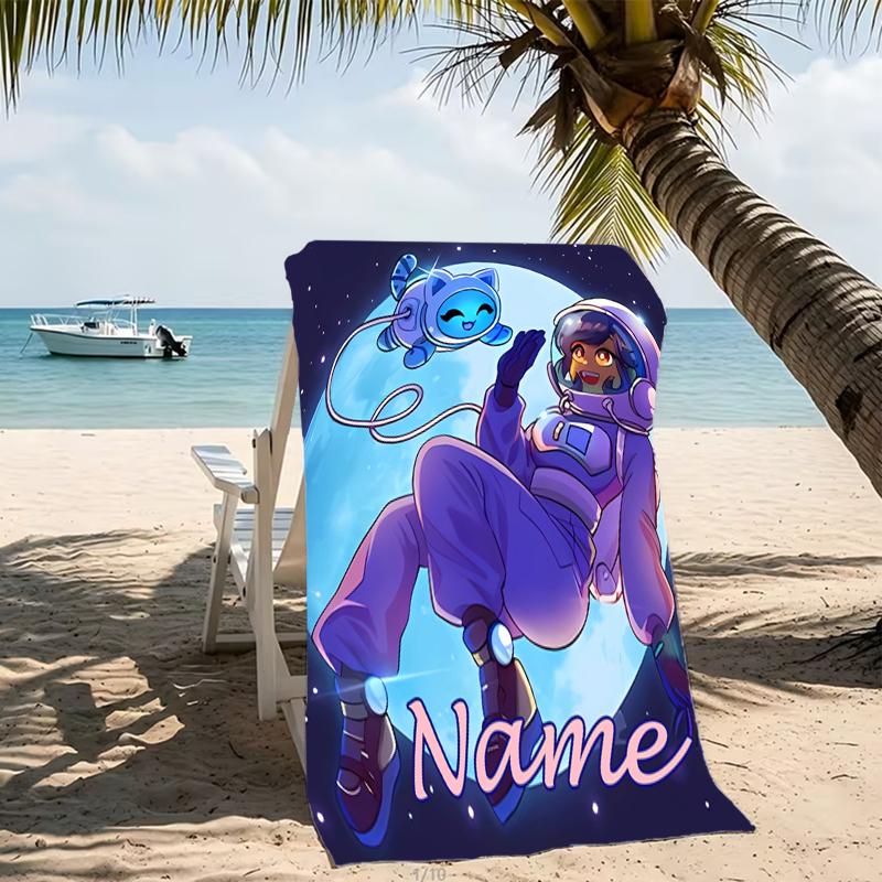 Customizable personalized beach towels Aphmau themed designs.Suitable for the beach, yoga, sports;ideal as beach accessories