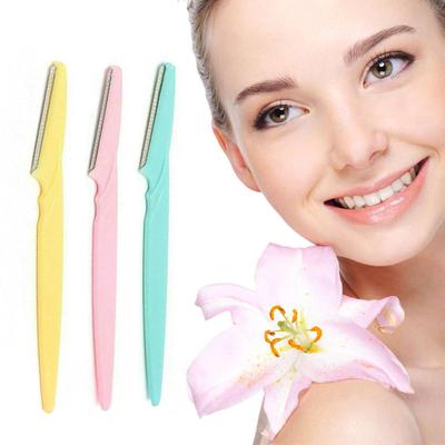 3 Colors Eyebrow Knife Trimmer Makeup Facial Tool Eyebrow Lip Razor Blade Shaver Knife Beauty Tool