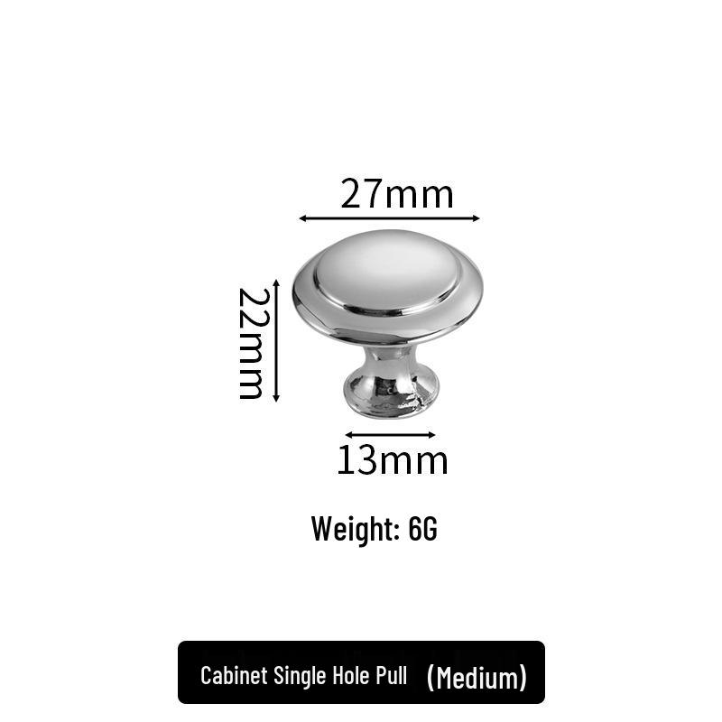 Gold Black Stainless Steel Round Drawer Handle for Kitchen or Shoe Cabinets