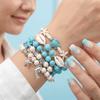 Kit per la Creazione di Gioielli Fai da Te Ispirato all'Oceano Kit per la Creazione di Braccialetti con Perline Multicolore Creazione di Gioielli