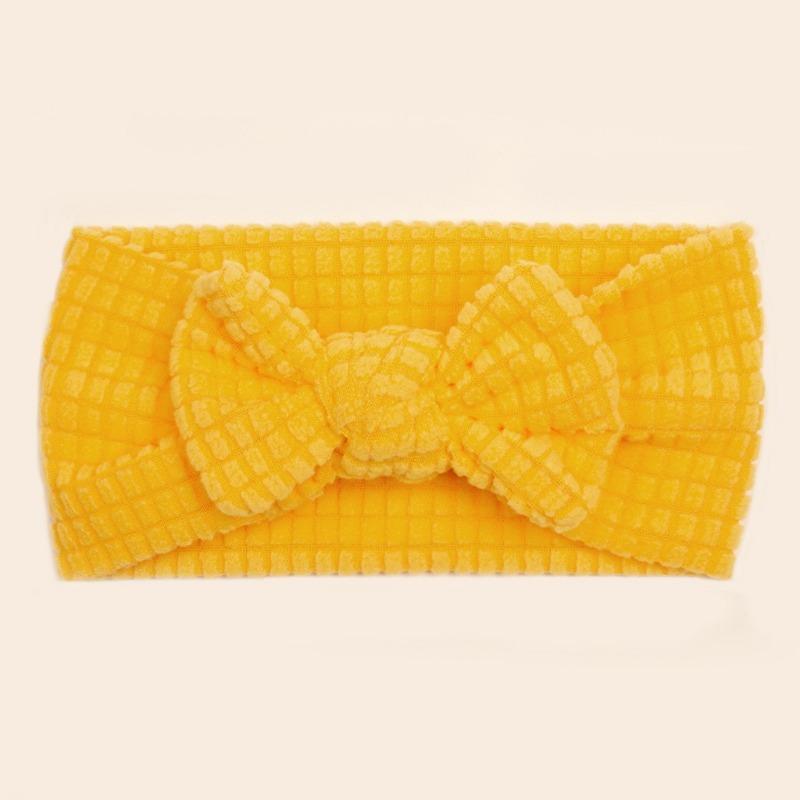 New Baby Headband, Cute Solid Color Bow Baby Fontanelle Headband, Children's Hair Accessories