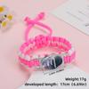 Multi-Color Paracord Custom Logo Bracelet, Time Gem Couple INS Style Jewelry