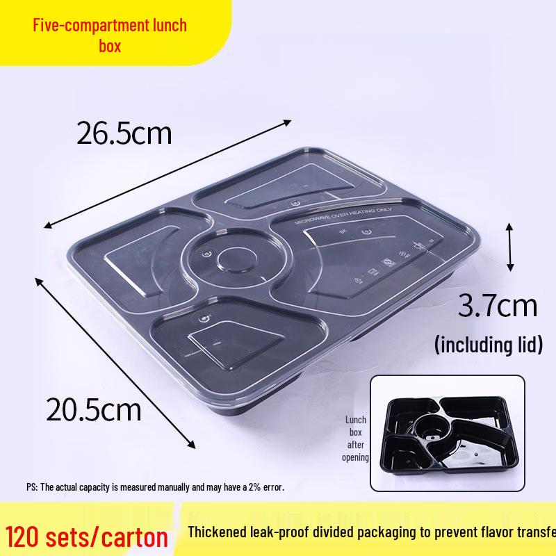 Di Rui En Disposable Divided Food Containers with Lids