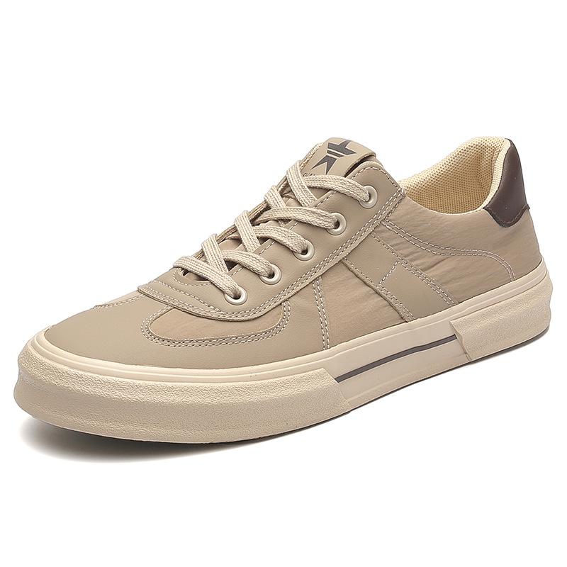 Pantofi de primăvară noi pentru bărbați, stil coreean, versatili și la modă, de nișă, casual, pentru bărbați, plați, cu șireturi, cu glezna joasă, confortabili