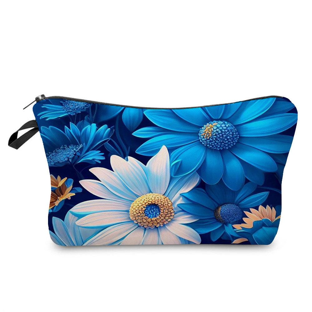 Women Flower Print Cosmetic Bag Toiletries Organize Travel Storage Case  6394 CLE