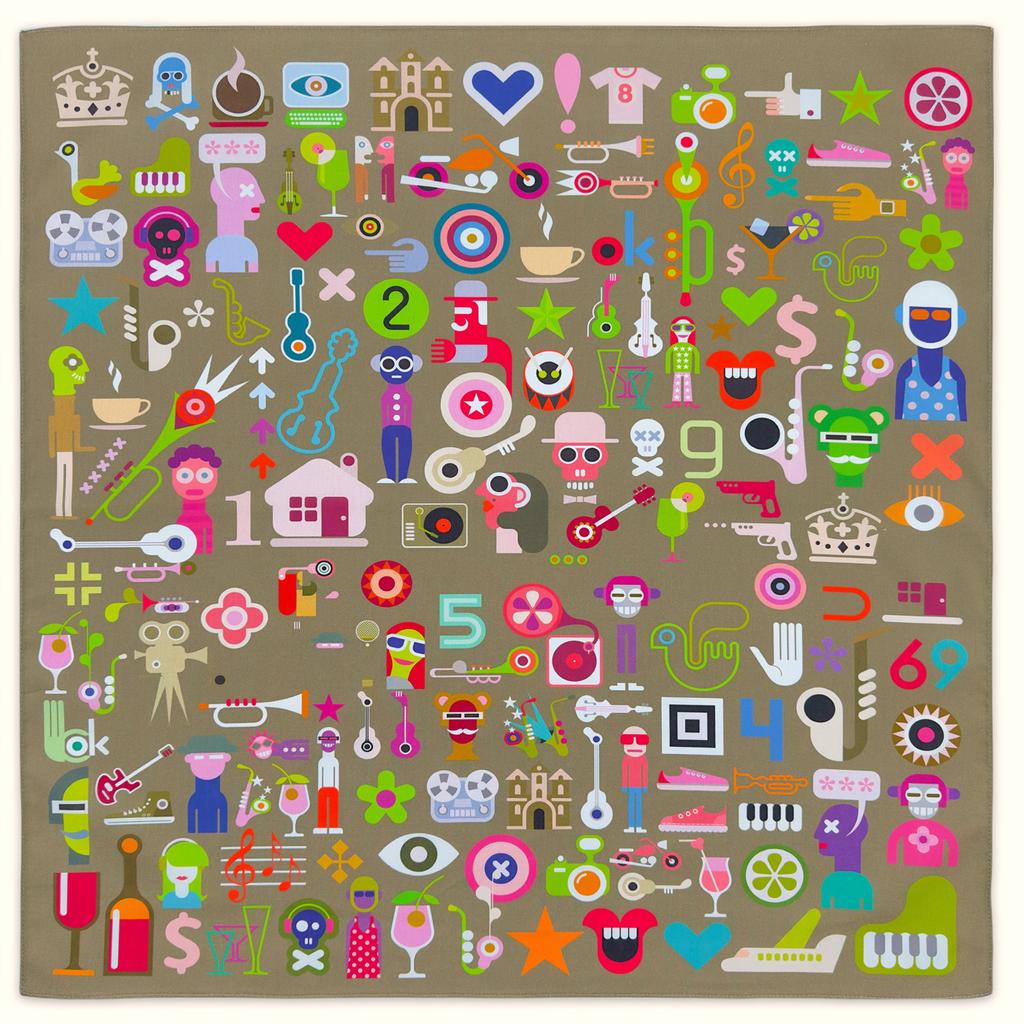 Hip Hop Durag Bandana Doo Rag Head Scarf for Women Men Square Turban Head Scarf Punk Head Wrap Headwear