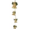 Large Christmas Decoration - 4 Bells, Gold Pendant