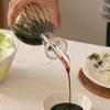 Striped Transparent Glass Oil Bottle Olive Oil Seasoning Soy Sauce Vinegar Leak-proof Kitchen Seasoning Bottle Barbecue Bottle