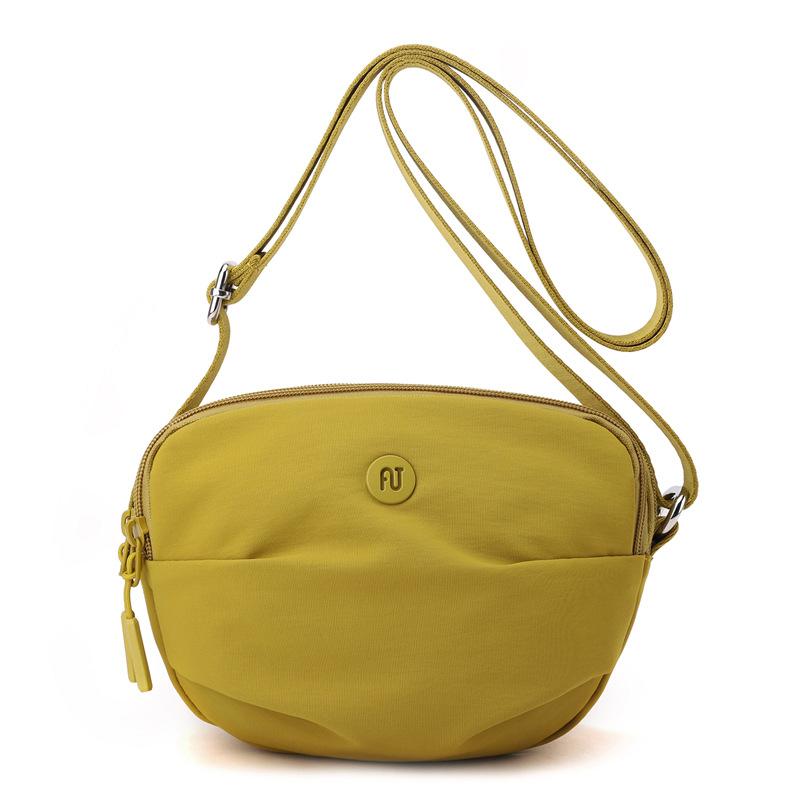 

Женская сумка многоотделенческая на плечо легкая уличная сумка кроссбоди жёлтый