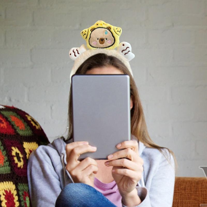 Lovely Cartoon Headbands Creative Pattern Hairbands Soft Comfortable Headdress for Women and Children