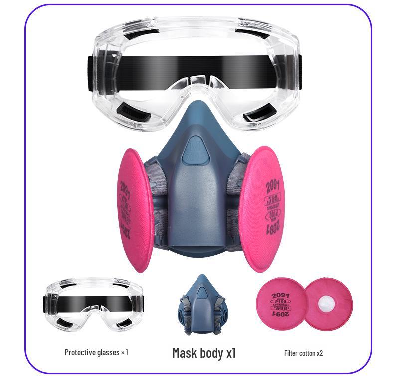 Silicone Gas Mask for Painting, Pesticides, Chemicals & Fire Protection