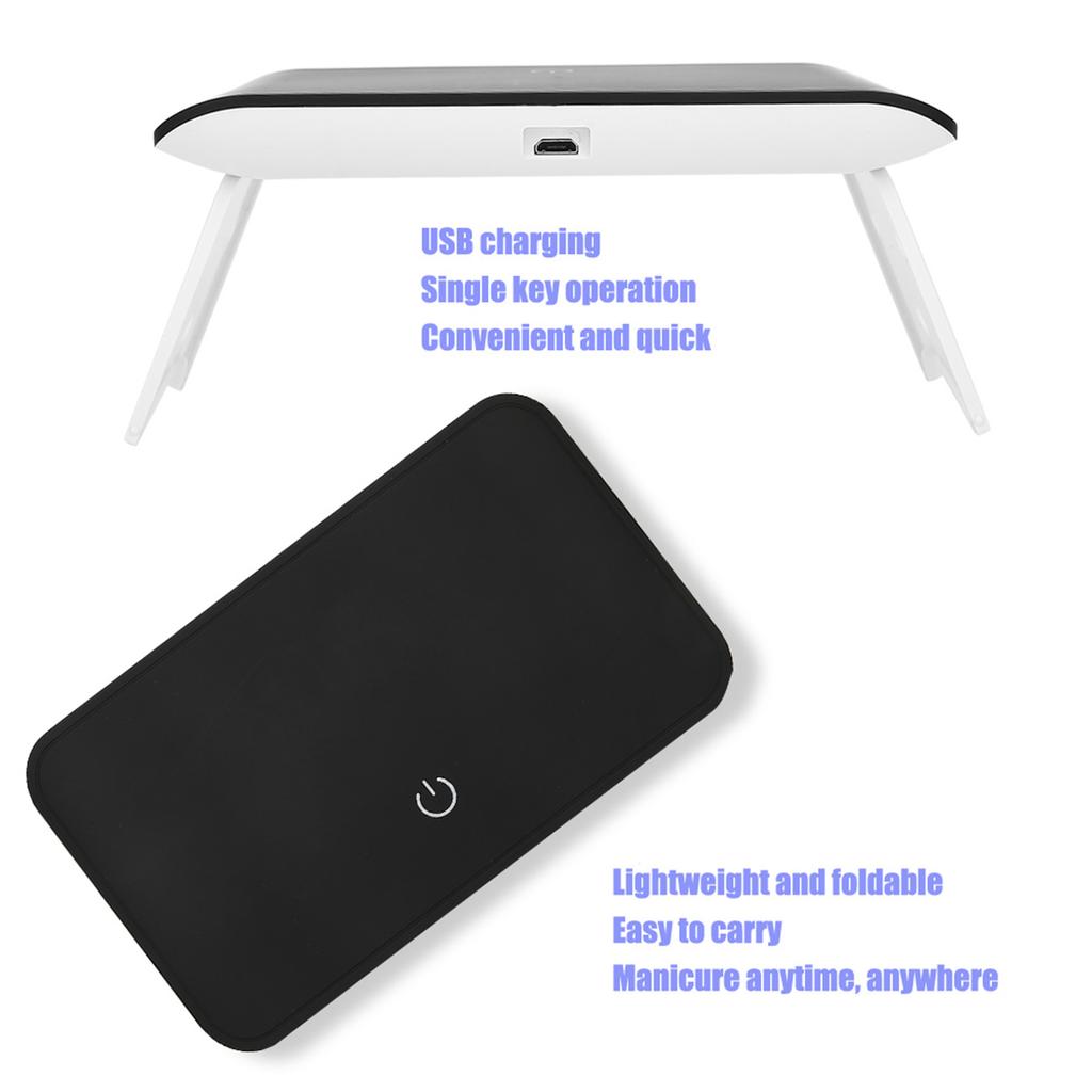 24W Foldable Portable Nail Lamp USB LED Gel Nail Polish Dryer Nail Art Machine