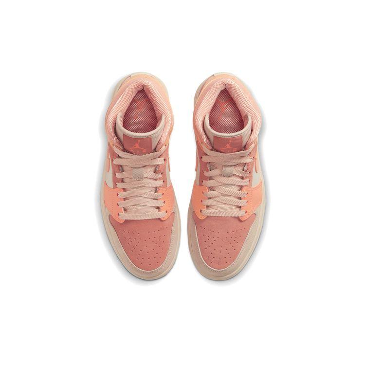 Air Jordan 1 Mid Apricot Women Sneakers Orange Atomic-Orange Apricot-Agate DH4270-800