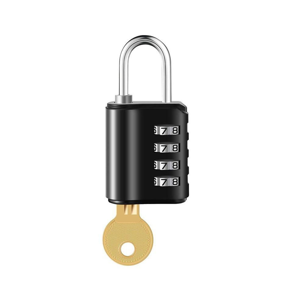 Waterproof Combination Lock with Key Cabinet Lock Practical Luggage Padlock  Gym