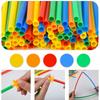 Straw Constructor Toys Building Blocks Toys Straws and Connectors Building Sets Motor Skills Engineering Educational Toy