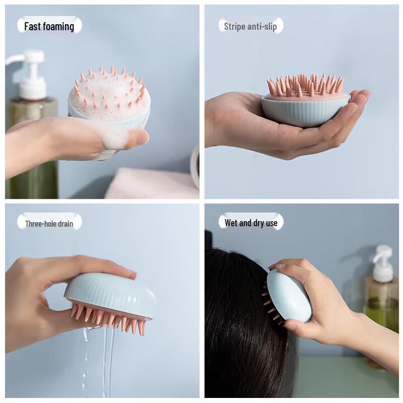 Wet & Dry Scalp Massage Shampoo Brush