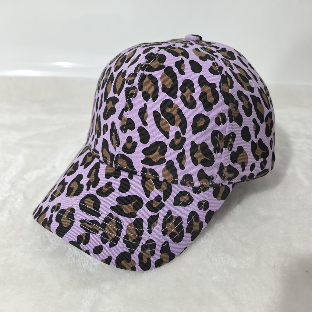 Leopard Print Baseball Cap Fashion Casual Sun Hats Adjustable Unisex Sports Cap For Women Men
