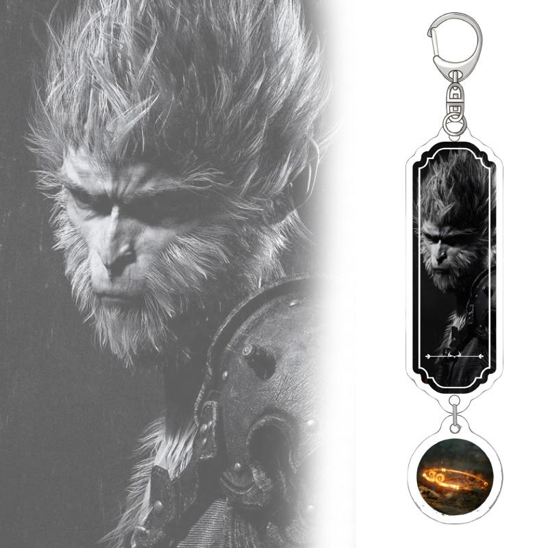 Black Wukong Myth Keychain Pendant Decorate Game Peripheral Gift Collection