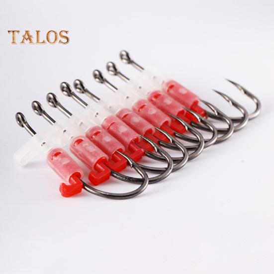3/5/10/15/20Pcs Luminous Live Shrimp Fixing Hook Heavy Duty Glow-in-the-dark Barbed Fishhook Freshwater Saltwater Catfish Bass Fishing Hook Fishing