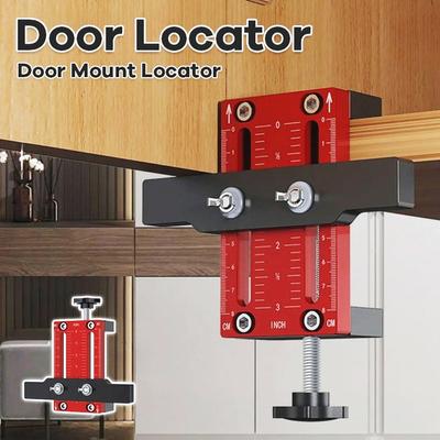 Jig de instalare din aluminiu, suport reglabil pe înălțime, ușor de utilizat, pentru uși de dulap, DIY, îmbunătățiri casnice