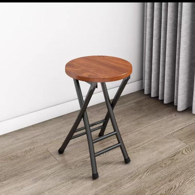 Portable Folding Chair With Backrest Home Dining Student Dorm Office Training Lightweight Metal Frame
