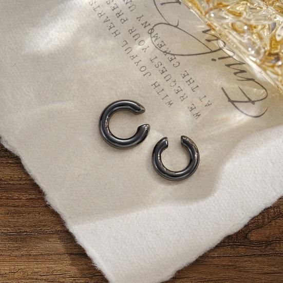 2Pcs Ear Cuffs for Women C-Shaped Ear Cuff Chunky Huggie Hoop Earrings Cartilage Upper Non-Piercing Cartilage Clip Cuff Earrings Jewelry
