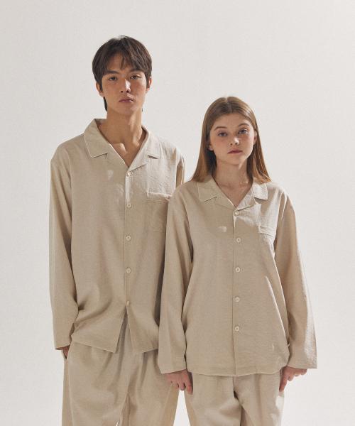 

[PALAB] Unisex Cool Touch Pajama Set_PL24S5PJ001_LBE [Shipped from Korea] 100% Authentic Light Beige - XXL