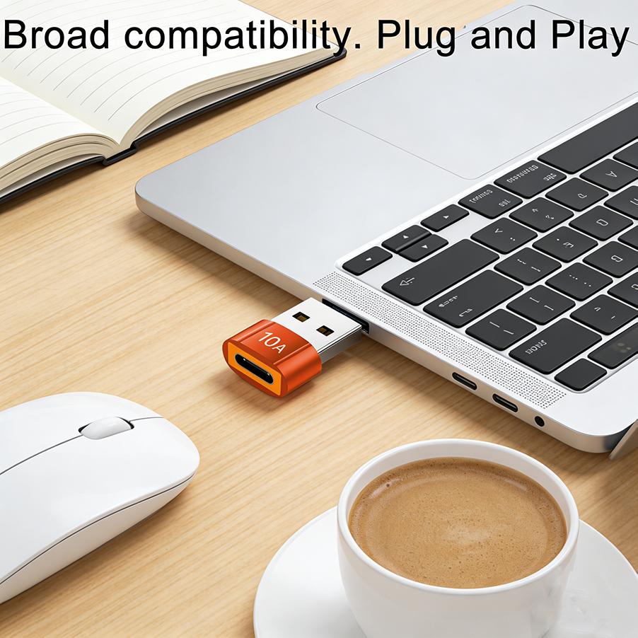 Small USB A To USB C Charging Adapters USB To USB C Adapter, Easy Connecting for Cameras and Headphones Accessory