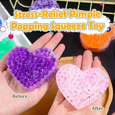 Random One  Love Pimple Popping Pinch Fidget Toy Stress-Relieving Toy Pimple Sensory Squeeze Toys Creative Anti-Pressure Gift