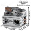 Military Series Weapons Medieval Catapult MOC Building Blocks DIY Battlefield Wreckage Architecture Model Assembly Toys For Kids