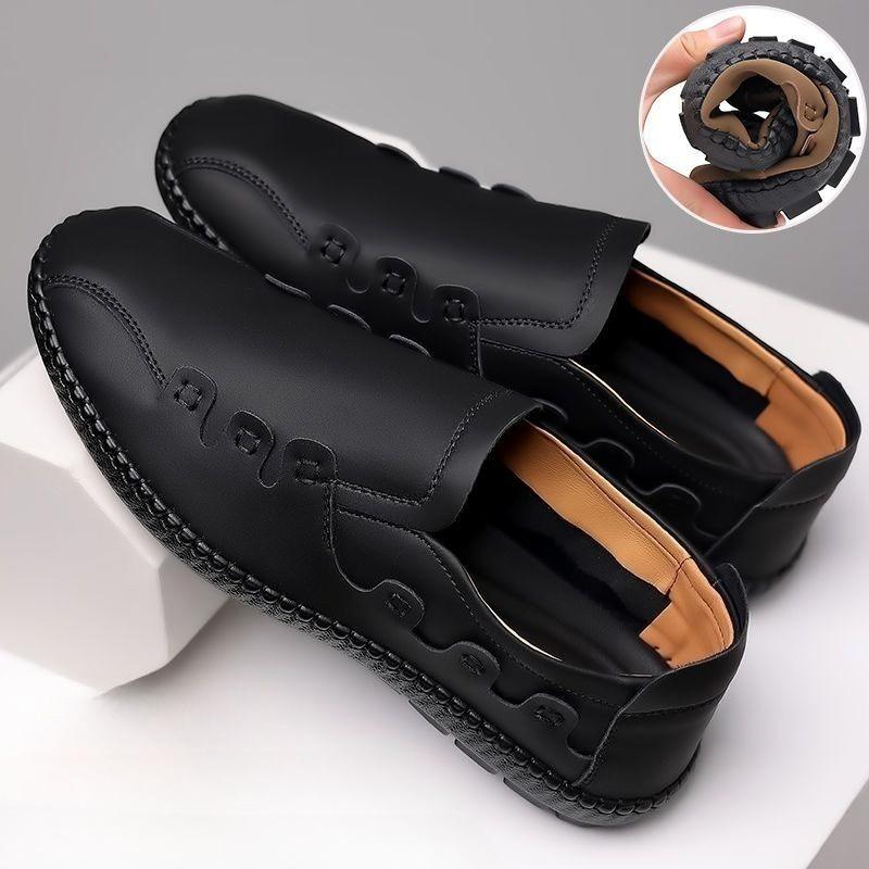 

Модные слипоны, легкие, с круглым носком, мужские повседневные туфли, дизайнерские, высокого качества, модные, элегантные, классические, оригинальные, распродажа, кожаные туфли для мужчин 44