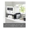 Yamazaki Jitsugyo (Yamazaki) Oven Range Rack Black W53 X D40 X H16.7cm Tower Tower Range Stand Kitchen Rack 1443