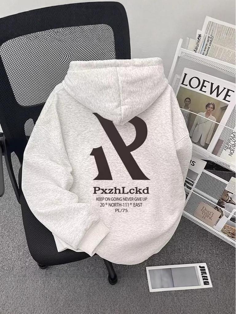 Men's Korean-Style Double-Layer Hooded Sweatshirt - Autumn New Arrival Casual Loose Fit Trendy Top for Couples