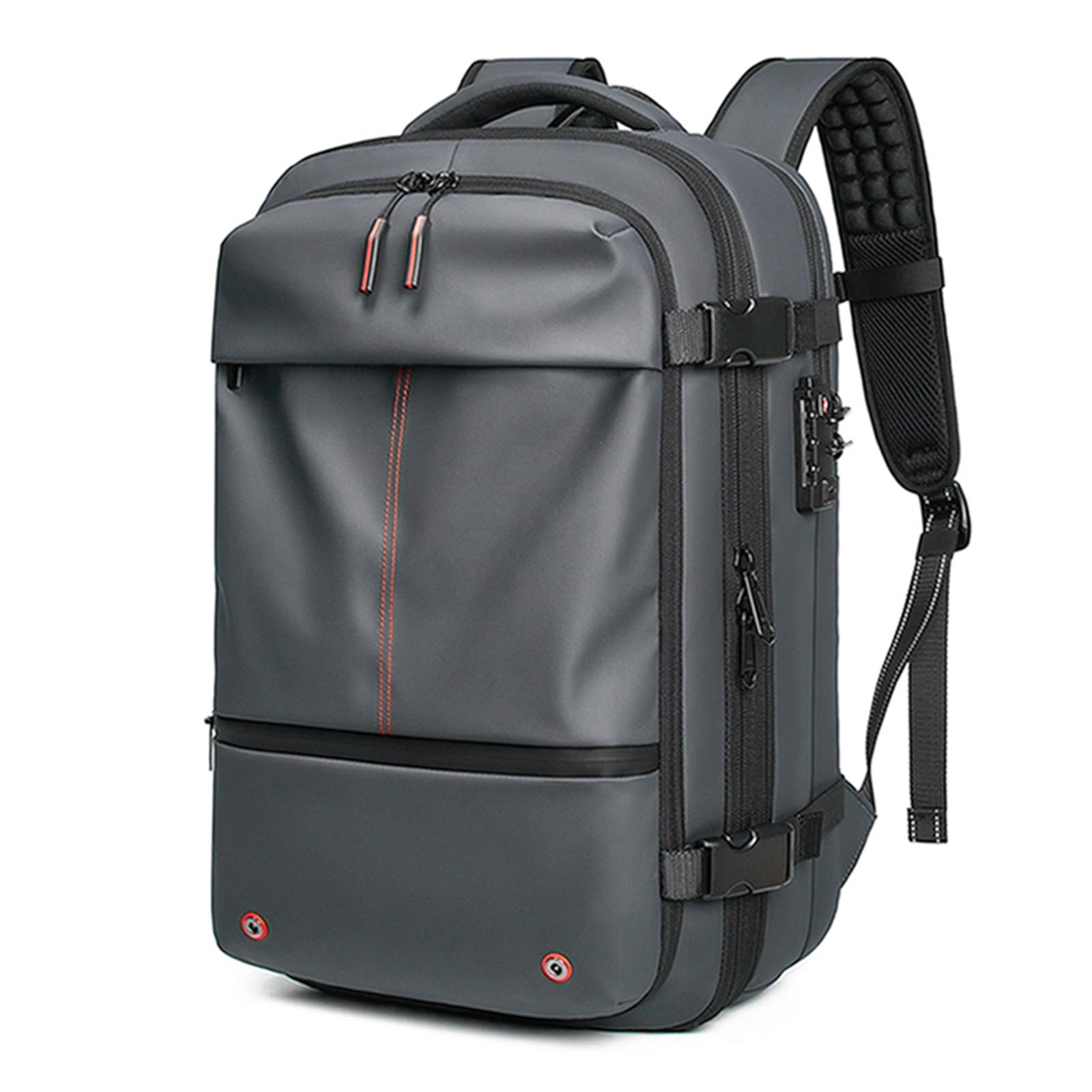 

Sea Choice Men s Business Backpack, Vacuum Compression, Expandable, 50L Capacity, Water-Repellent, Fits 17-inch Laptops and A4 Sizes, TSA Lockable,