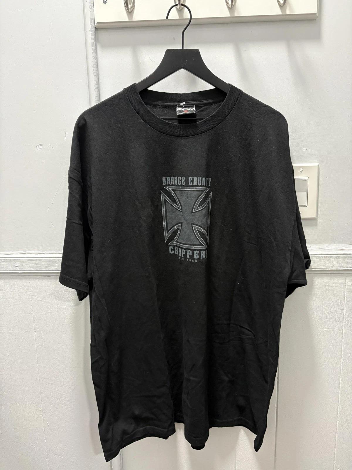 Vintage Orange County Choppers Shirt Mens Large Black Graphic Motorcycle 00s S