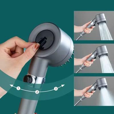 Filtro per Doccia a Quattro Modalità Testa Doccia Massaggiante Completa per Manopole Doccia Accessori Bagno Teste Docce Parti Attacco Casa