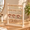 Schmuckständer Freistehender Organizer mit Haken Holzoptik Halsketten- und Armbandhalter