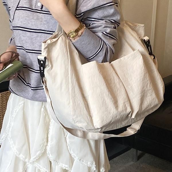 New Ins Style Summer Casual Lazy Shoulder Messenger Tote Bag Versatile Simple Pocket Large Capacity Cloth Bag