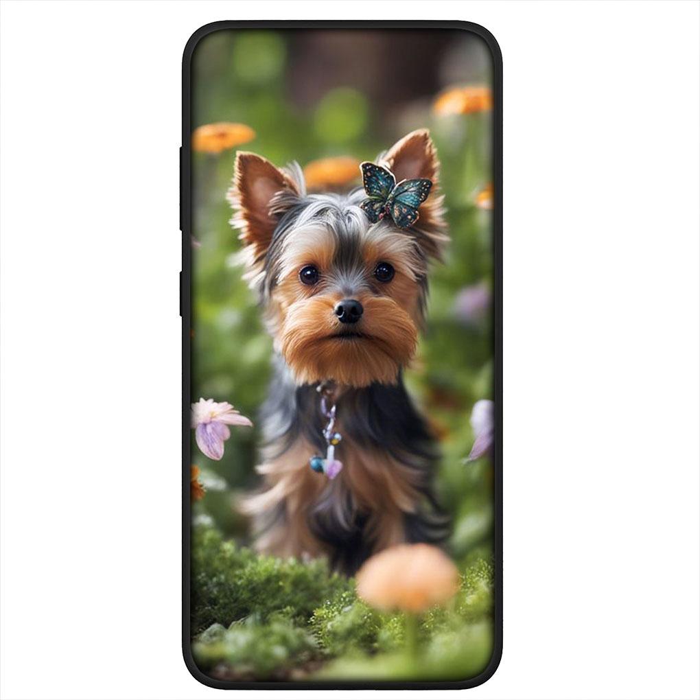Yorkshire Terrier Yorkie Dog Pet Cover Case for Samsung Galaxy S21 S20 Fe S23 S22 Ultra S8 Plus A25 A12 A13 A21S A73 + Casing