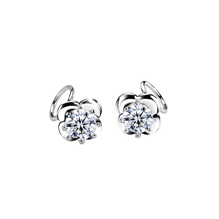 S925 Sterling Silver Rose Stud Earrings for Girls - 2025 Niche Design, Exquisite and Versatile Gift for Girlfriend.