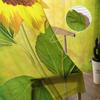 Sunflower Flower Modern Tulle Curtains for Living Room Bedroom Home Kitchen Window Sheer Curtains